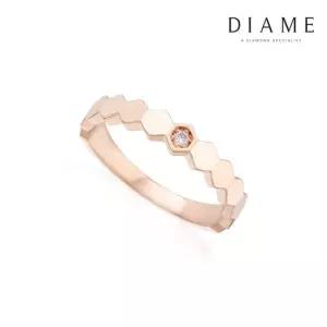 로맨틱가든 허니비 18K골드 랩그로운 다이아몬드 커플링 여성용) FGDRF1326WLAB