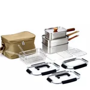 제백X투하프 반합/코펠/캠핑/식기/그리들/빅시에라/냄비/스텐/보관/밀폐용기 풀세트