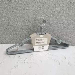 ( )논슬립 PVC코팅 옷걸이10P-회색