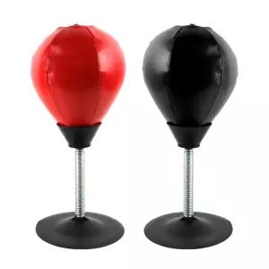 로컬코리아 지함 탁상용 스프링 펀치볼 흡착 레드 스트레스해소 오피스펀치볼