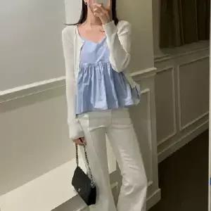 여성 끈나시 블라우스 시원한 여름 뷔스티에