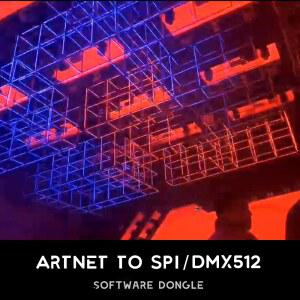 Artnet to Spi/Dmx 컨트롤러 소프트웨어 무대 2048 Dongle 장비 Dmx512 콘솔 Universe 및 조명 Dj