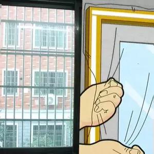 방풍비닐 외풍차단 창문 투명 바람막이 비닐 4x3.2m