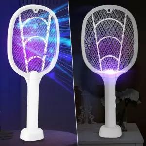 [지유상사] 벌레퇴치 프로 충전식 해충 충전식 전기 모기채 전기파리채 UV트랩 모기채 (단품)