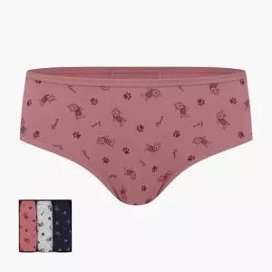 제임스딘 여성 위생 팬티 세트 3매 면스판 60수 미디 삼각 생리 방수 안심 여자 주니어 JHWPCZ3M