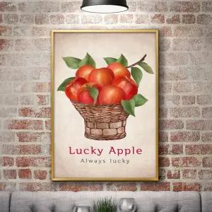 재물운 2.베이지바탕 골드알루미늄 빨강사과바구니_A2