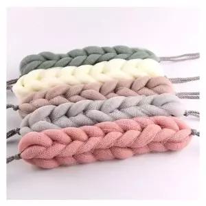 롱꽈배기 샤워볼 그레이