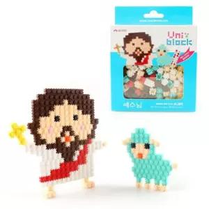 DIY 디폼블럭 9mm 예수님 만들기 블록 도안 세트