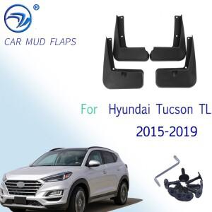 hyundai 호환 Tucson TL 2015 - Mudflap 스플래시 가드 머드 펜더 전면 후면 용 성형 플랩