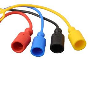 유압 퀵 커플러 수형 더스트 캡  암형 플러그 커버 PVC 고무 장비 교체 액세서리 4 쌍