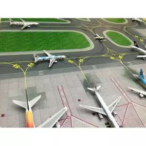 모형 미니어처 활주로 1 성인용 2대 비행기 공항도로 항공기 디오라마 400 종이 키덜트