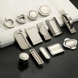 아연 합금  오목한 가구 손잡이 원형 사각형 보이지 않는 캐비닛 서랍 찬장 당김 문짝