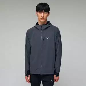 갤러리아 푸마(PUMA) 폴라텍 러닝 후드 집업 자켓 점퍼 52971701/그레이