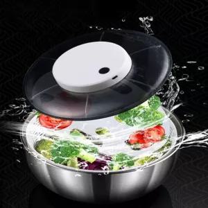 야채 탈수기 스테인리스 바구니 채소 물기제거 업소용