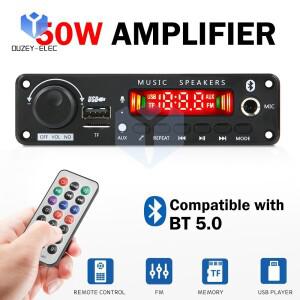 DC 6-18V Bluetooth 5.0 디지털 증폭기 모듈 오디오 디코더 보드 2.0 채널 스테레오 25W x 2 홈 노래방 제
