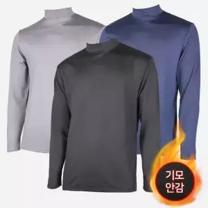 소프트 반목 기모티셔츠 작업티셔츠 겨울티셔츠 ots8+8xeF