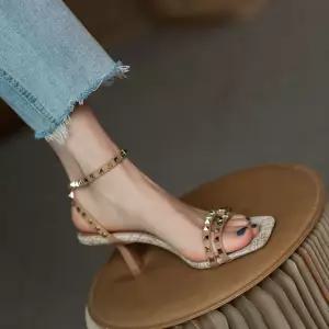 스트랩샌들 하이힐 여성 여름 B3