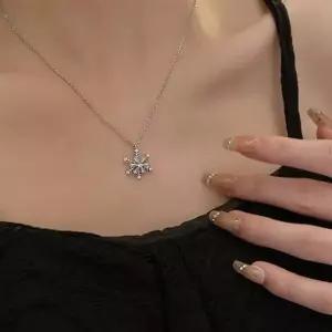 [디작소]여성 윈터 아이스 크리스탈 체인 목걸이 (31666543)