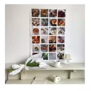 음식 사진 패브릭 포스터 가림막 커튼 가리개 커텐 바란스 가림천 천포스터