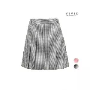 비비드시크릿가너 VIVID 체크무늬 주름 골프 테니스 치마바지 698130