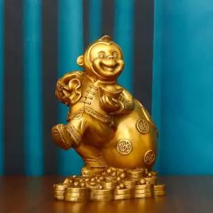 원숭이 장식품 축복 장식 사무실 개업 황금 높이 행운