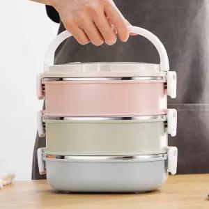 직장인 휴대용 스틸 수능 피크닉 통 스테인레스 사무실 상자 학생 보온 야외 도시락 대용량