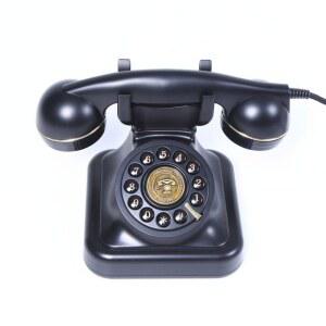 옛날 전화기 레트로 옵션 스타일 아날로그 레트로소품 적목색 클레식 유 소형 화기 부품