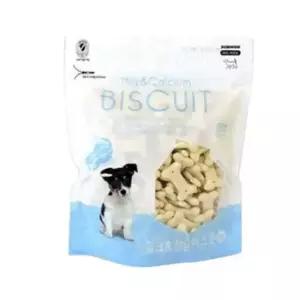 애견간식 바우와우 밀크n칼슘 비스켓 1팩 220g 강아지비스켓 애견비스켓 애견스낵