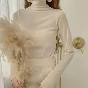 [SH] 시스루 블라우스 레이어드 이너 폴라티 하이넥 망사 하객룩 슬림핏 뷔스티에 조끼