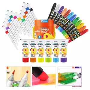 유아미술 워셔블물감 마커 크레용 미술놀이세트 집에서할수있는놀이 물감놀이