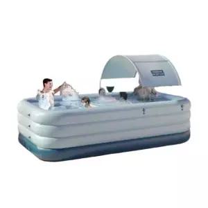 대형 자동공기주입 수영장 풀장 자동 옥상