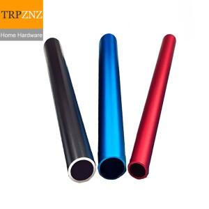 6063 T5 알루미늄 합금 튜브 파이프 빨간색 검정색 파란색 알루마이트 하드  원형 막대 바람 종소리 OD 5 6