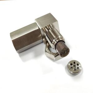 배기 촉매 후면 산소 센서 스페이서 90도 미니 소형 람다 O2 어댑터 CEL Fix M18x1.5 Universal