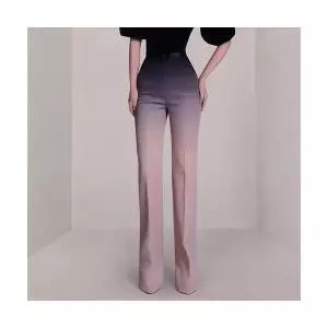 팬츠 여친 투피스 하이웨스트 슬림핏 벌룬소매 상의+팬츠 봄가을 스키니 원템1