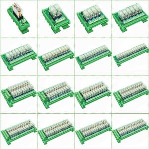 1SPDT DIN 레일 마운트 G2R-1-E DC/AC 16A 인터페이스 릴레이 모듈 드라이버 보드 출력 PLC