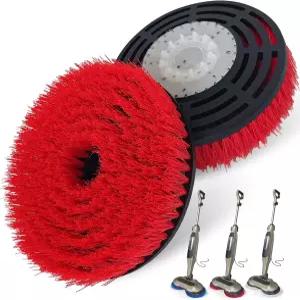 상어 스팀 걸레 패드용 업그레이드된 패드 교체 브러시 헤드 2팩 S7001 전문 청소 및 연마 S8201/S7000