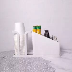 스틱커피 화이트 종이컵홀더 커피용품정리 탕비실정리