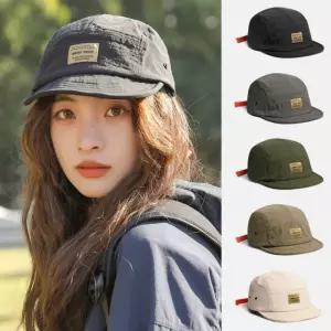 캡모자 스트릿 패션 볼캡 아웃도어 스타일 자수 와펜 포인트 챙 5패널