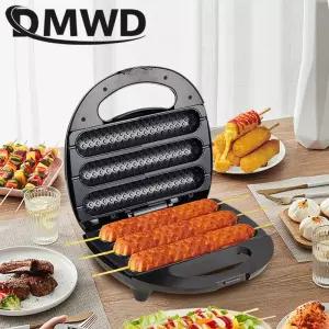 핫도그 옥수수 베이킹 그릴 전기 와플 소시지 기계 오븐 미니 파삭 한 프랑스 롤리 스틱 머핀 아침