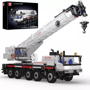 몰드 킹 17075 LTM 1110 크레인 빌딩 블록 키트 8개의 모터가 장착된 APP/원격 제어 엔지니어링 트럭 제작