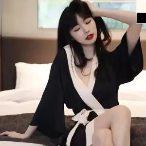 목욕가운 실크 로브 골프 가운 샤워 간편한 홈웨어 잠옷 1P