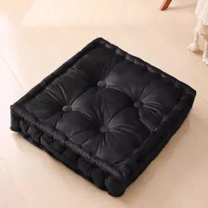 루즈라이트 스퀘어 바닥 베개 대형 쿠션 파쇄된 메모리 폼과 실크 와딩이 있는 명상 시트 20인치 x20인치