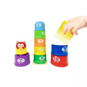 숫자 크기 공간학습 컵쌓기 놀이학습교구 어린이집 EQ발달 유치원
