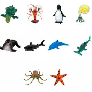 바다생물 해양동물 촉감놀이 피규어교구 두돌아기 학습완구 모형 4살