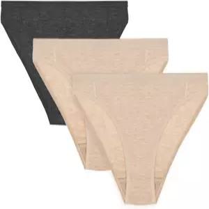 지소스바 메타리노 여성 속옷 미드 웨이스트 팬티 메리노 울 스포츠 액티브 브 3팩