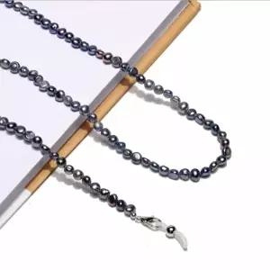 ( )자연주의 마스크걸이 안경소품 안경줄 흑진주 겸용 AAA 비즈 목걸이