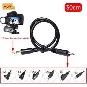 221 Canon 호환 Nikon 호환  호환 카메라 플래시 스위치 셔터 연결 케이블에 한 Pixe2.5 헤드 리모콘