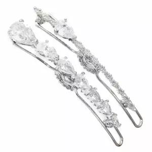 실용적인 세트구성 큐빅 쌍핀 고급 헤어핀 지르코니아 머리핀