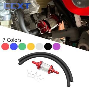 8mm CNC 오토바이 유리 가스 연료 가솔린 오일 필터 호스 ATV 가와사키 KTM 혼다 스즈키 야마하 모토 크로