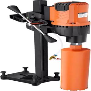 젤루렐 8인치 다이아몬드 코어 드릴 머신 스탠드 2500W 습식 및 건식 콘크리트 드릴링 리그 벽돌 석조용